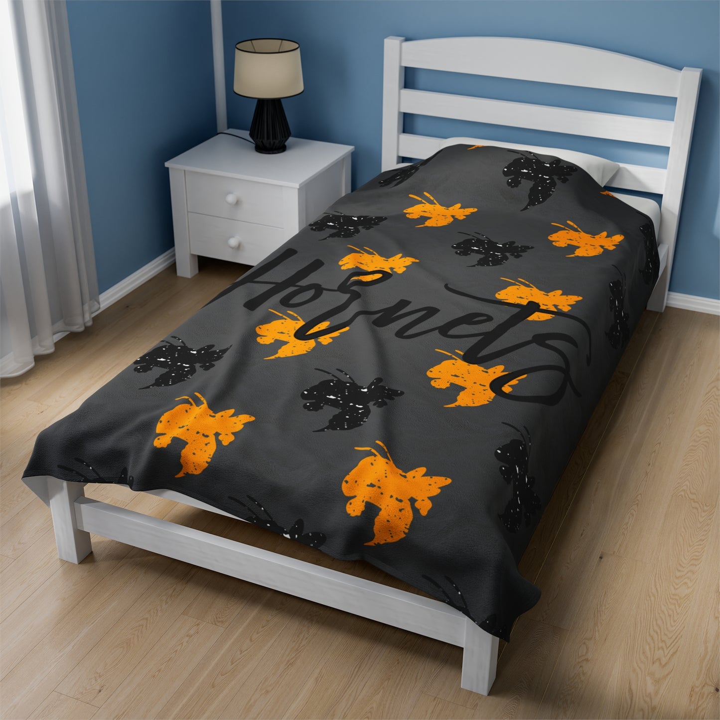 Velveteen Plush Blanket- Hornet