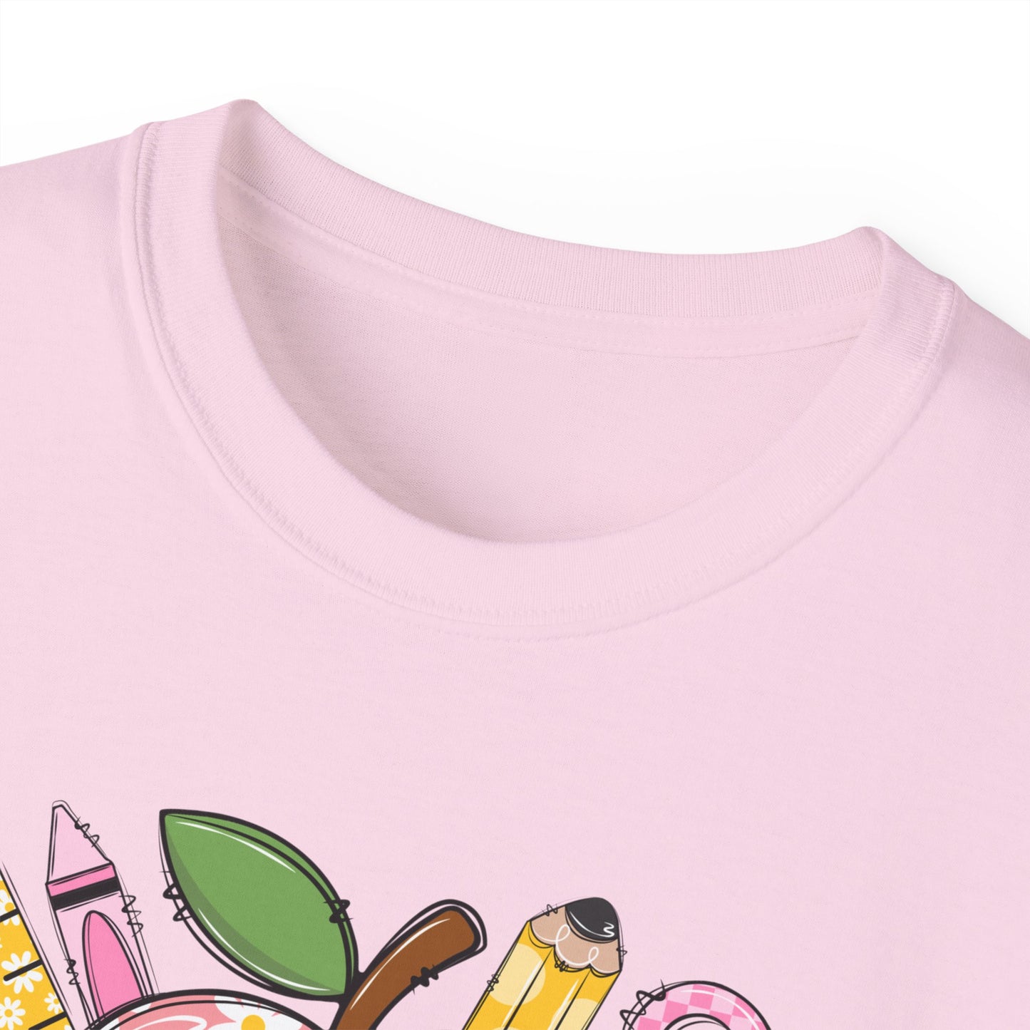 Copy of Teacher Toolbox Apple T‑Shirt — "Miss Elmore" Floral Classroom Gifts