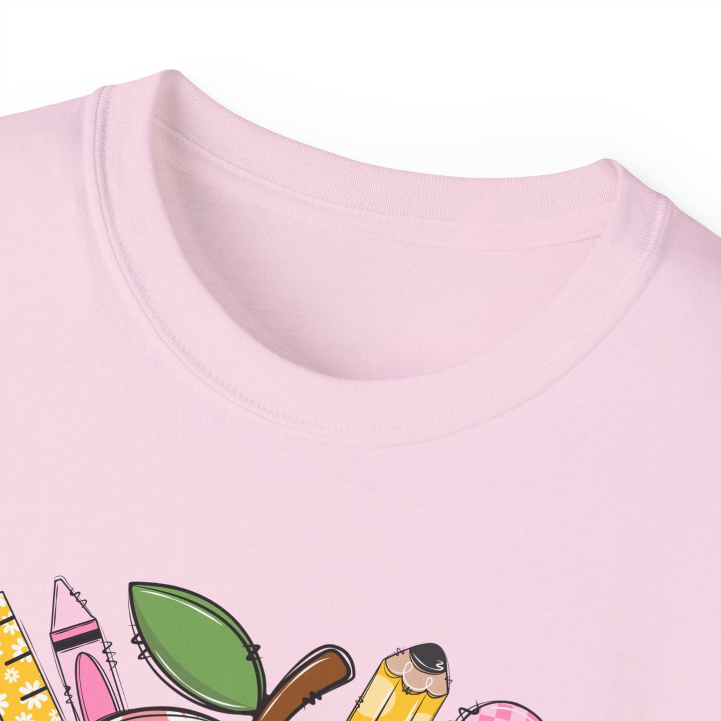 Teacher Toolbox Apple T‑Shirt — "Miss Elmore" Floral Classroom Gifts
