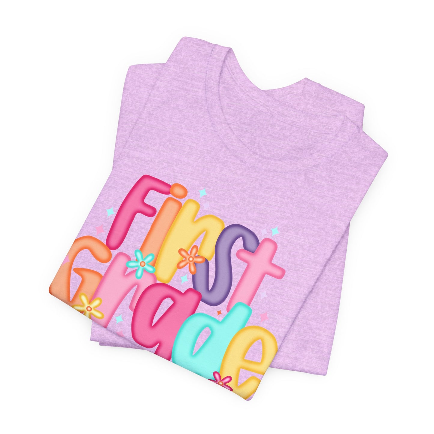 First Grade Kids T‑Shirt — Colorful Back-to-School Tee