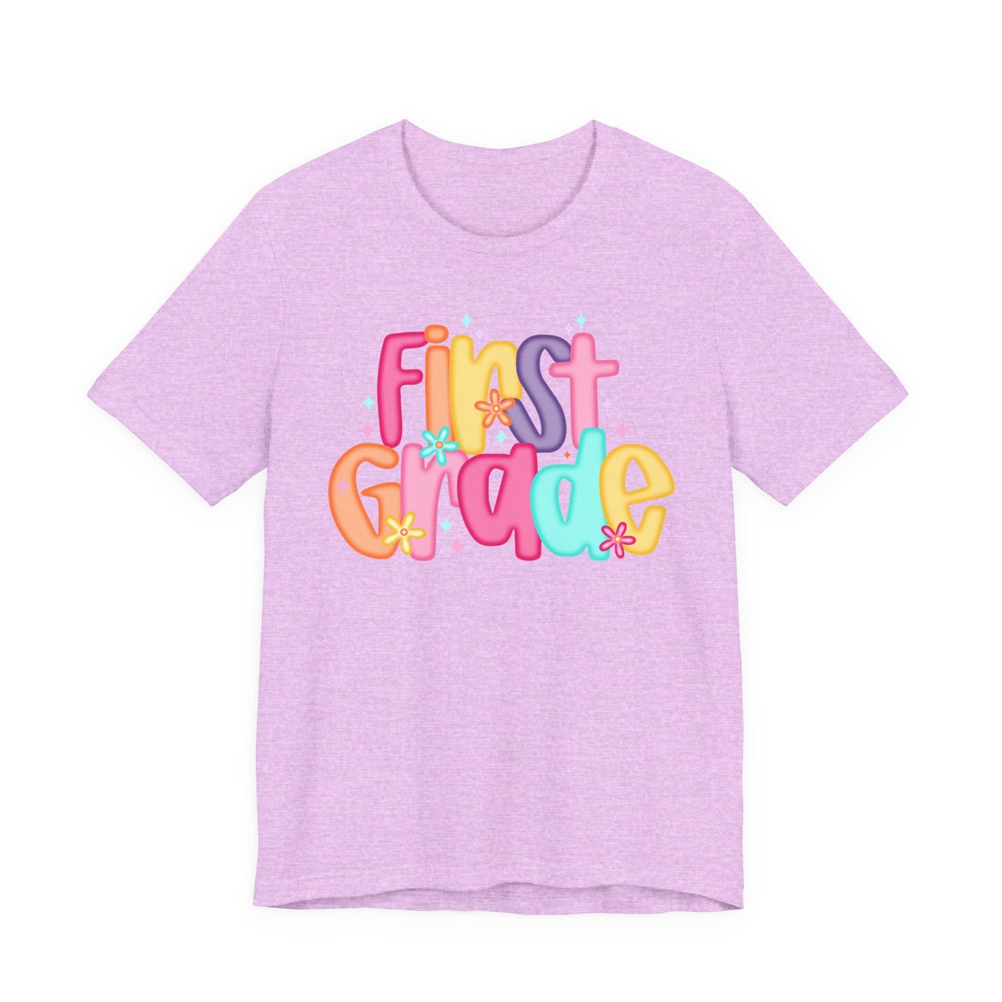First Grade Kids T‑Shirt — Colorful Back-to-School Tee